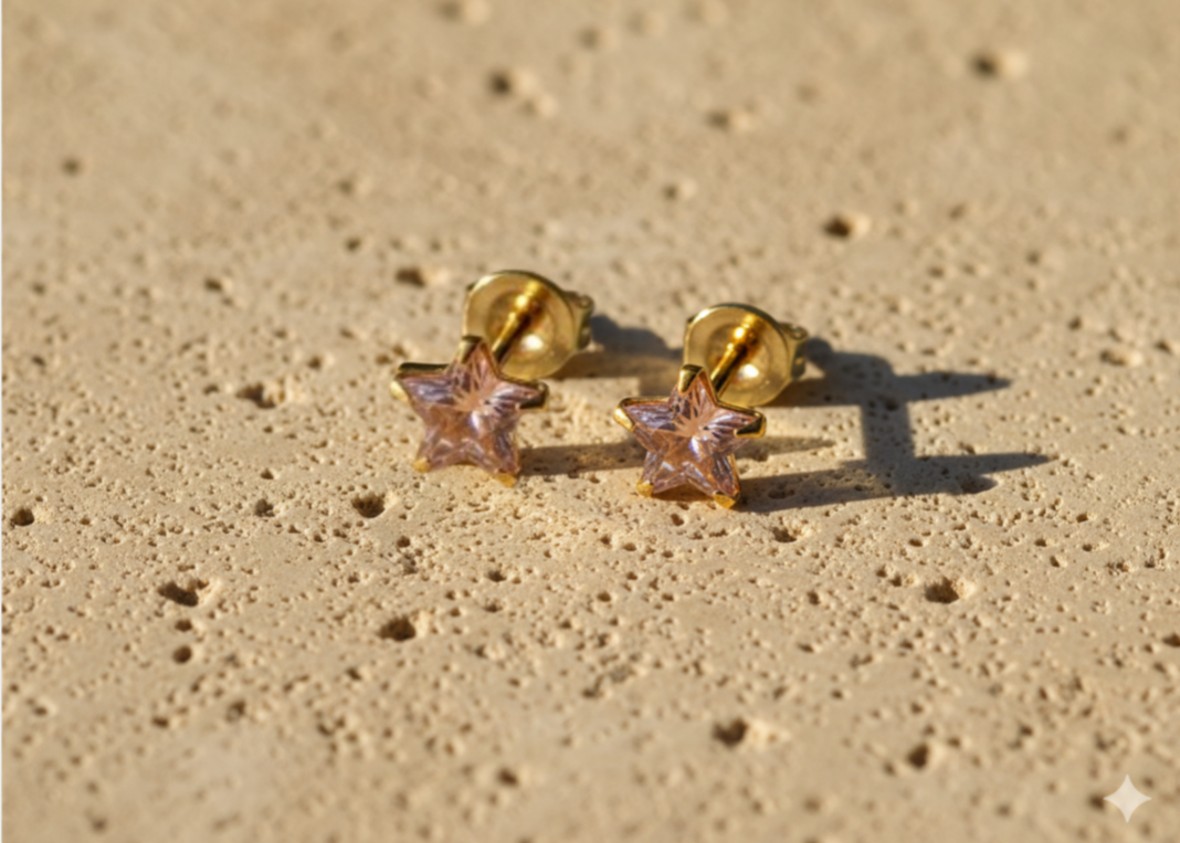 Star stone eartops